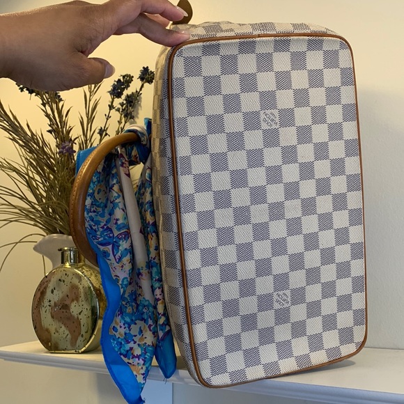 Louis Vuitton white damier azur Saleyea MM tote - Picture 8 of 15